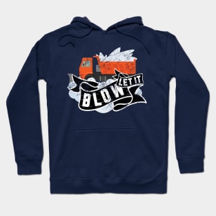 Snow Day Truck Plow Blower Winter Graphic Hoodie